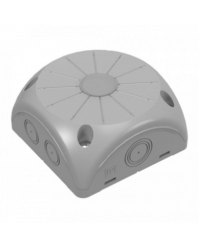 Коробка распределительная 60-0500 для видеокамер двухкомпонентная безгалогенная (HF) серая 100х100х50 (20шт/кор) Промрукав в Хабаровске Распределительные коробки Pintop.ru