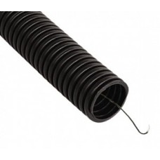 Труба гофрированная ПВХ легкая 350 Н черная с/з д50 (15 м/660 м уп/пал) Промрукав (PR01.0090)