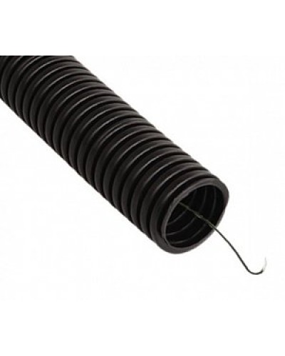 Труба гофрированная ПВХ легкая 350 Н черная с/з д63 (15 м/360 м уп/пал) Промрукав (PR01.0091) в Хабаровске Труба гофрированная Pintop.ru