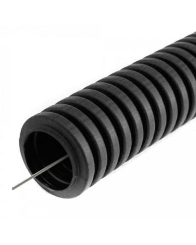 Труба гофрированная ПВХ легкая 350 Н черная с/з d16 мм (10 м/2400м уп/пал) Промрукав (PR01.0143) в Хабаровске Труба гофрированная Pintop.ru