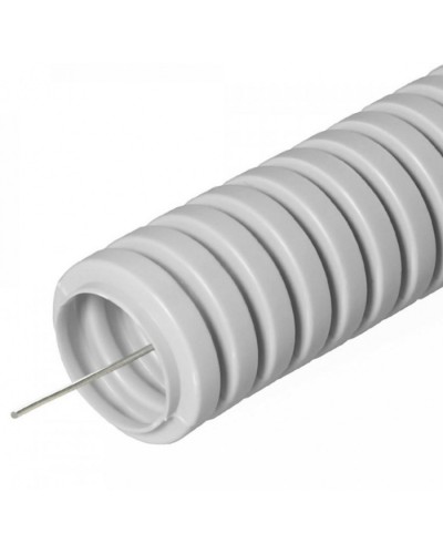 Труба гофрированная ПВХ тяжелая 750 Н серая с/з д50 (15м/660м уп/пал) Промрукав (PR.0150411) в Хабаровске Труба гофрированная Pintop.ru