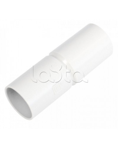 Патрубок-муфта белая д40 (20шт/220шт уп/кор) Промрукав (PR.01740б) в Хабаровске Повороты, муфты, тройники Pintop.ru