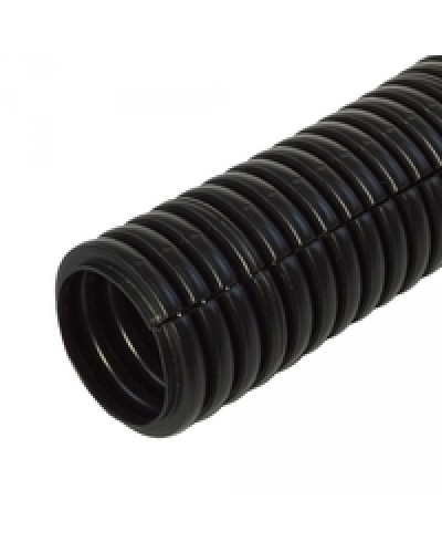 Труба гофрированная ПП лёгкая 350 Н безгалогенная (HF) разрезная черная д20 (100м/4800м уп/пал) Промрукав PR02.0064 в Хабаровске Труба гофрированная Pintop.ru