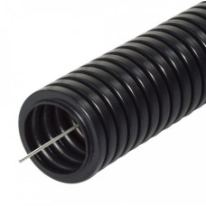 Труба гофрированная ПА безгалогенная (HF) стойкая к ультрафиолету черная с/з д20 (25м/уп) Промрукав (PR02.0260)