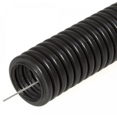 Труба гофрированная ПНД тяжёлая 750 Н безгалогенная (HF) стойкая к ультрафиолету черная с/з д16 (100м/5500м уп/пал) Промрукав (PR.021641)