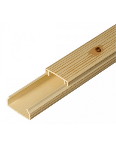 Кабель-канал сосна 2-й замок 20х10 (180м/уп) Промрукав (PR.025436) в Хабаровске Кабель-канал Pintop.ru