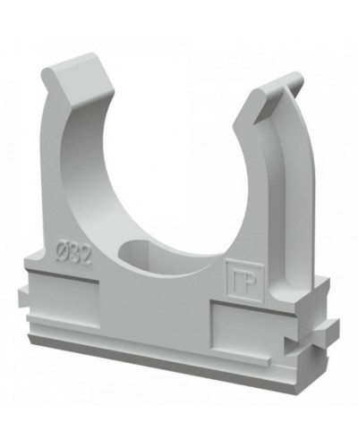 Крепеж-клипса для труб АБС-пластик в п/э д32 (25шт/500шт уп/кор) Промрукав (PR.02632) в Хабаровске Держатели, клипсы, скобы Pintop.ru