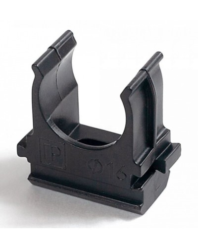 Крепёж-клипса для труб Полистирол черная д16 (100шт/2000шт уп/кор) Промрукав (PR.02716ч) в Хабаровске Держатели, клипсы, скобы Pintop.ru