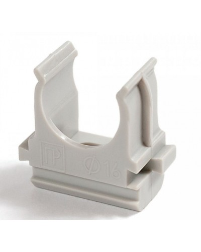 Крепёж-клипса для труб Полистирол д25 (100шт/1000шт уп/кор) Промрукав (PR.02725) в Хабаровске Держатели, клипсы, скобы Pintop.ru