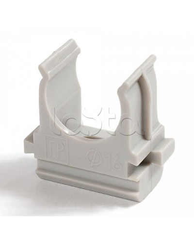 Крепеж-клипса для труб Полистирол д40 (10шт/300шт уп/кор) Промрукав (PR.02740м) в Хабаровске Держатели, клипсы, скобы Pintop.ru