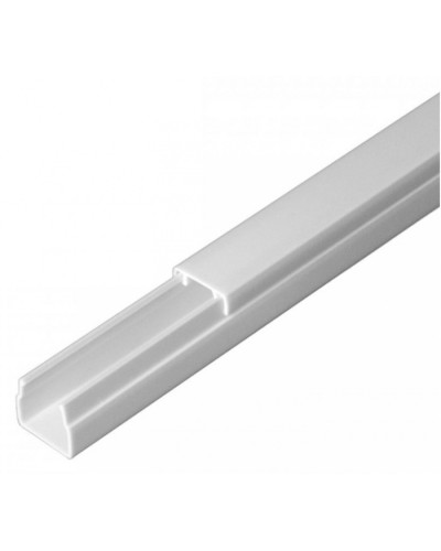 Кабель-канал белый 2-й замок в п/э 12х12 (120 м/уп) Промрукав (PR03.0046) в Хабаровске Кабель-канал Pintop.ru