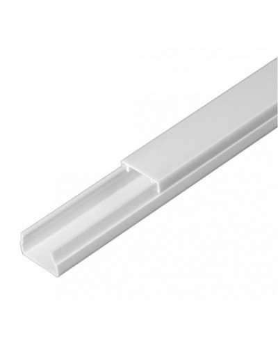 Кабель-канал белый 2-й замок в п/э 15х10 (144 м/уп) Промрукав (PR03.0047) в Хабаровске Кабель-канал Pintop.ru