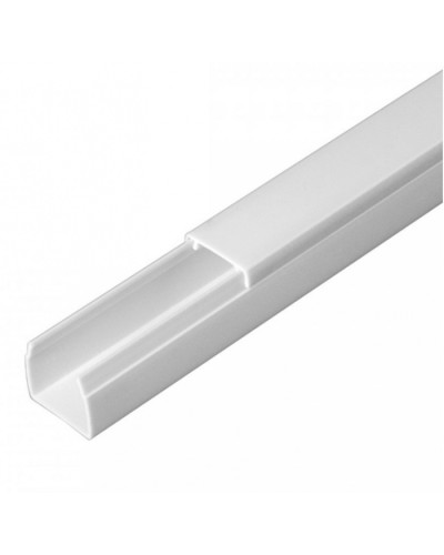 Кабель-канал белый 2-й замок в п/э 16х16 (84 м/уп) Промрукав (PR03.0048) в Хабаровске Кабель-канал Pintop.ru