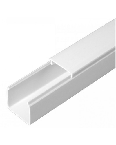 Кабель-канал белый 2-й замок в п/э 25х25 (32 м/уп) Промрукав (PR03.0051) в Хабаровске Кабель-канал Pintop.ru