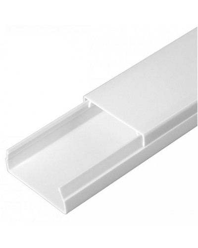 Кабель-канал белый 2-й замок в п/э 40х16 (30 м/уп) Промрукав (PR03.0052) в Хабаровске Кабель-канал Pintop.ru