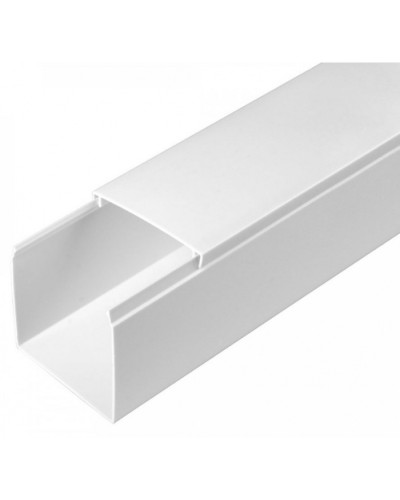 Кабель-канал белый 2-й замок в п/э 60х60 (12 м/уп) Промрукав (PR03.0056) в Хабаровске Кабель-канал Pintop.ru