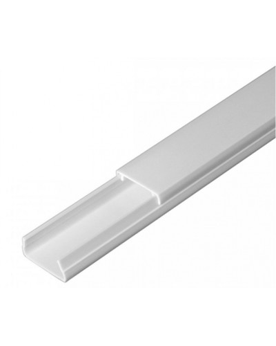 Кабель-канал серый RAL 7035 2-й замок в п/э 20х10 (180м/уп) Промрукав (PR03.0071) в Хабаровске Кабель-канал Pintop.ru