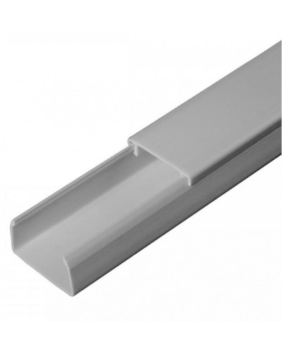 Кабель-канал серый RAL 7035 2-й замок в п/э 25х16 (80м/уп) Промрукав (PR03.0072) в Хабаровске Кабель-канал Pintop.ru