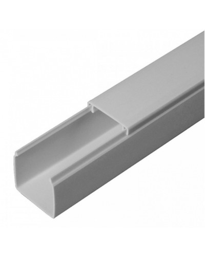 Кабель-канал серый RAL 7035 2-й замок в п/э 25х25 (48м/уп) Промрукав (PR03.0073) в Хабаровске Кабель-канал Pintop.ru