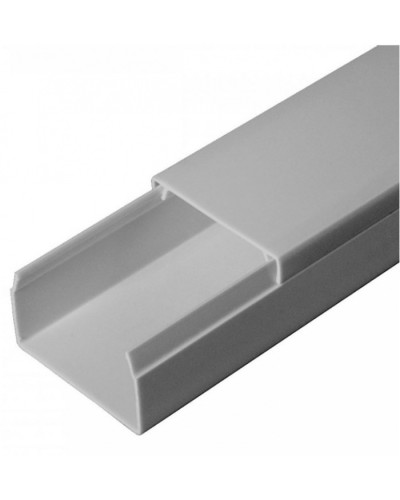 Кабель-канал серый RAL 7035 2-й замок в п/э 40х25 (30м/уп) Промрукав (PR03.0075) в Хабаровске Кабель-канал Pintop.ru