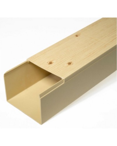 Кабель-канал сосна 2-й замок в п/э 80х60 (8 м/уп) Промрукав (PR03.0190) в Хабаровске Кабель-канал Pintop.ru