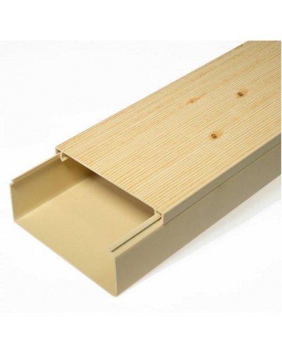 Кабель-канал сосна 2-й замок в п/э 100х40 (8 м/уп) Промрукав (PR03.0191) в Хабаровске Кабель-канал Pintop.ru