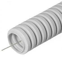 Труба гофрированная ПВХ серая с/з д16 (100м/5500м уп/пал) Строитель Промрукав (PR.031600)