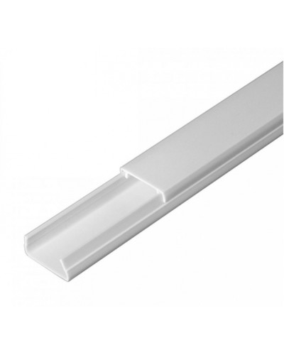 Кабель-канал белый 2-й замок в п/э 20х10 (180м/уп) Промрукав (PR.0325203) в Хабаровске Кабель-канал Pintop.ru