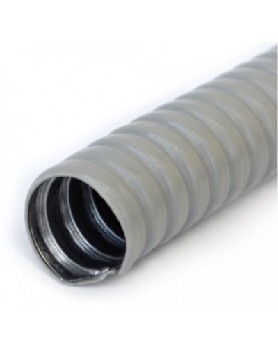 Металлорукав в ПВХ оболочке серый Р3-ЦП-НГ-75 (8м/уп) Промрукав (PR04.0479) в Хабаровске Металлорукав Pintop.ru