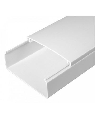 Кабель-канал белый 2-й замок в г/к 100х40 (24м/уп) Промрукав (PR.0510040) в Хабаровске Кабель-канал Pintop.ru