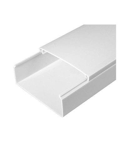 Кабель-канал белый 2-й замок в п/э 100х40 (24м/уп) Промрукав PR.0510041 в Хабаровске Кабель-канал Pintop.ru
