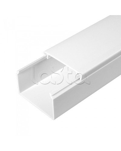 Кабель-канал белый 2-й замок в п/э 60х40 (40м/уп) Промрукав PR.0560401 в Хабаровске Кабель-канал Pintop.ru