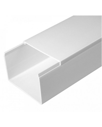 Кабель-канал белый 2-й замок в п/э 80х60 (18м/уп) Промрукав (PR.0580601) в Хабаровске Кабель-канал Pintop.ru