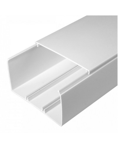 Кабель-канал белый 2-й замок в г/к 100х60 (16м/уп) Промрукав (PR.0610060) в Хабаровске Кабель-канал Pintop.ru