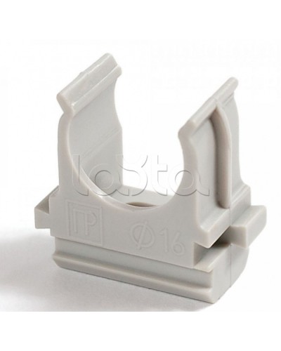 Крепеж-клипса для труб АБС-пластик в карт д16 (200шт/2000шт уп/кор) Промрукав (PR.0616) в Хабаровске Держатели, клипсы, скобы Pintop.ru