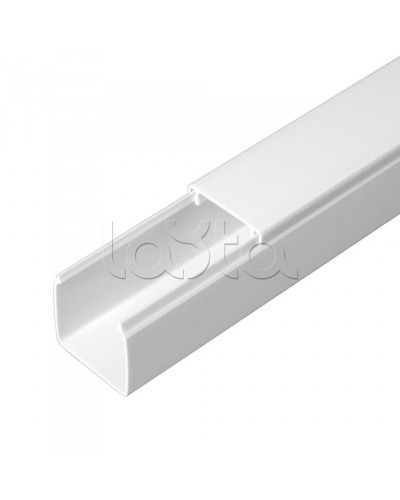 Кабель-канал белый 2-й замок в п/э 25х25 (48м/уп) Промрукав PR.0625251 в Хабаровске Кабель-канал Pintop.ru