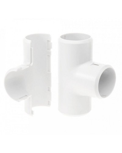 Тройник разборный белый д16 (70шт/700шт уп/кор) Промрукав (PR.07316б) в Хабаровске Повороты, муфты, тройники Pintop.ru