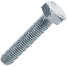 Болт с шестигранной головкой оцинкованный М8х14 (DIN 933) (200 шт/уп) Промрукав (PR08.2354)