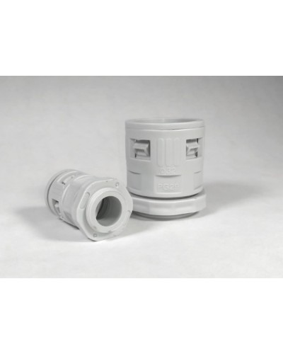 Муфта вводная для гофрированных труб серая ВМ-ГТ-20 Промрукав (PR08.3269) в Хабаровске Повороты, муфты, тройники Pintop.ru