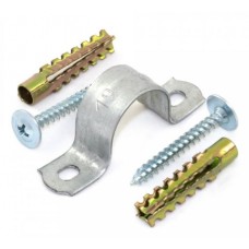 Комплекты для крепления ОКЛ с использованием самореза, дюбеля и скобы СМД 25-26 (100 шт) Промрукав (PR08.5005)