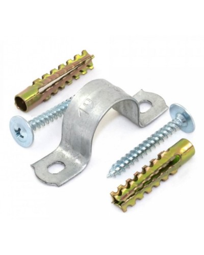 Комплекты для крепления ОКЛ с использованием самореза, дюбеля и скобы СМД 25-26 (100 шт) Промрукав (PR08.5005) в Хабаровске Держатели, клипсы, скобы Pintop.ru