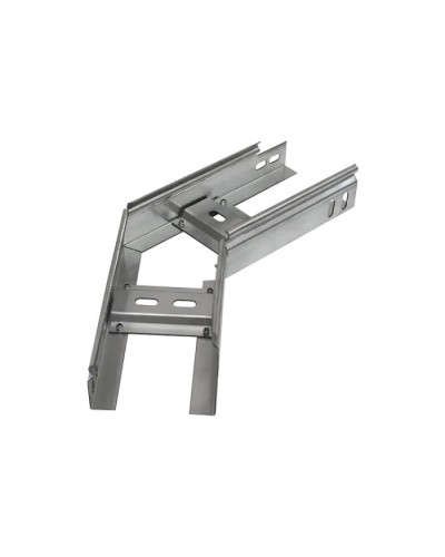 Угол горизонтальный 45 градусов лестничный 400х200 (1,5 мм) Промрукав (PR08.5474) в Хабаровске Аксессуары для лотков Pintop.ru