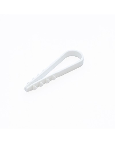 Дюбель-хомут для круглого кабеля d11-18 мм белый (100шт) Промрукав (PR08.6943) в Хабаровске Крепеж: Дюбели, шурупы, саморезы Pintop.ru