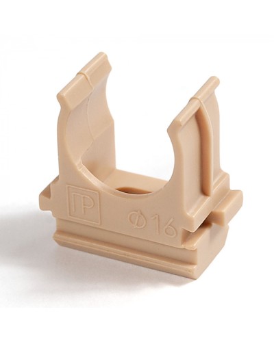 Крепёж-клипса для труб АБС-пластик сосна д16 (100шт/2000шт уп/кор) Промрукав (PR13.0048) в Хабаровске Держатели, клипсы, скобы Pintop.ru