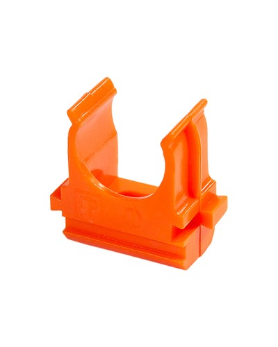 Крепёж-клипса для труб АБС-пластик оранжевая д50 (10шт/200шт уп/кор) Промрукав (PR13.0107) в Хабаровске Держатели, клипсы, скобы Pintop.ru