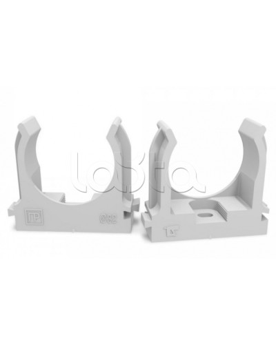 Крепеж-клипса для труб для монтажного пистолета серая в п/э д32 (25шт/500шт уп/кор) Промрукав (PR13.0122) в Хабаровске Держатели, клипсы, скобы Pintop.ru