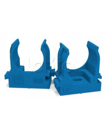 Крепеж-клипса для труб для монтажного пистолета синяя д20 (100шт/900шт уп/кор) Промрукав (PR13.0144) в Хабаровске Держатели, клипсы, скобы Pintop.ru
