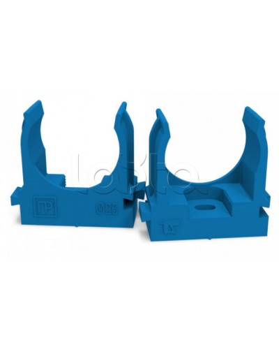 Крепеж-клипса для труб для монтажного пистолета синяя д25 (100шт/700шт уп/кор) Промрукав (PR13.0145) в Хабаровске Держатели, клипсы, скобы Pintop.ru