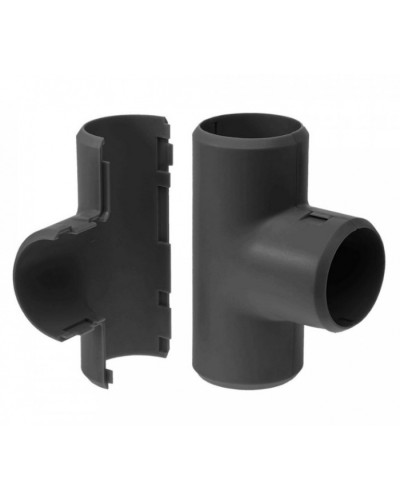 Тройник разборный черный д16 (5шт/500 шт уп/кор) Промрукав (PR13.0177) в Хабаровске Повороты, муфты, тройники Pintop.ru