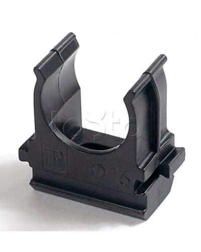 Крепёж-клипса для труб Полистирол черная д25 в малой упаковке (10шт/500шт уп/кор) Промрукав (PR13.0211) в Хабаровске Держатели, клипсы, скобы Pintop.ru